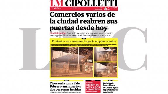 la edicion impresa de lm cipolletti de hoy
