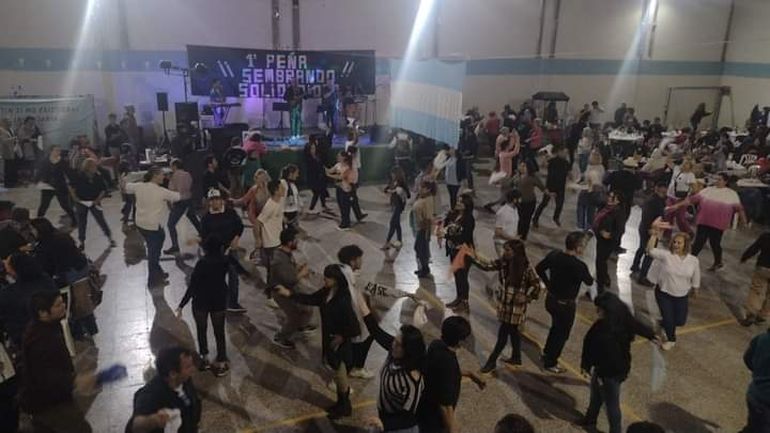 La peña Sembrando Solidaridad fue un gran éxito
