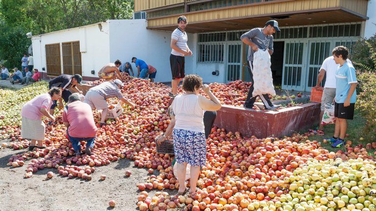 Los chacareros volverán a tirar fruta como señal de protesta.