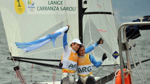 Lange y Carranza se llevaron la medalla dorada en vela