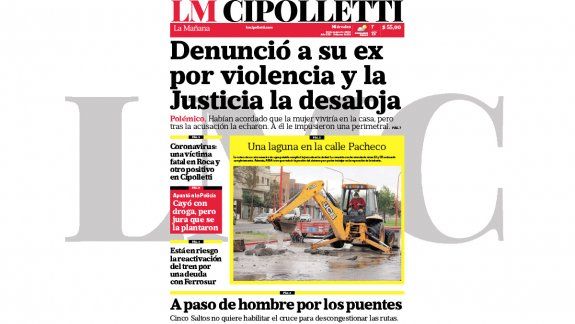 la edicion impresa de lm cipolletti de hoy