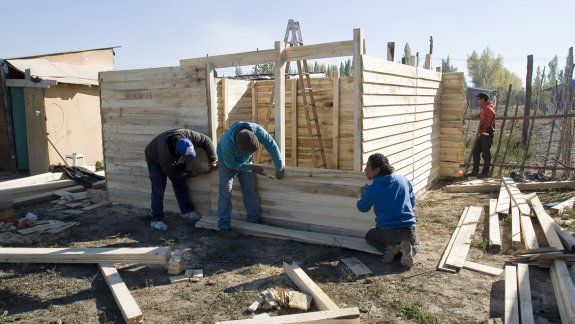 Construyen una casilla para Gloria