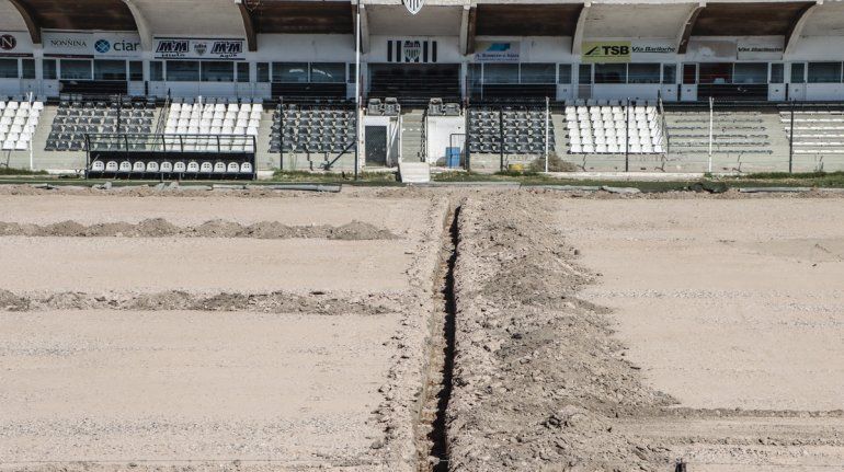 Febrero 2021. El paisaje actual del campo de juego de La Visera.