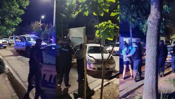 a lo chano, en neuquen capital: una joven escapaba de la policia a contramano y choco cuatro autos en huliches