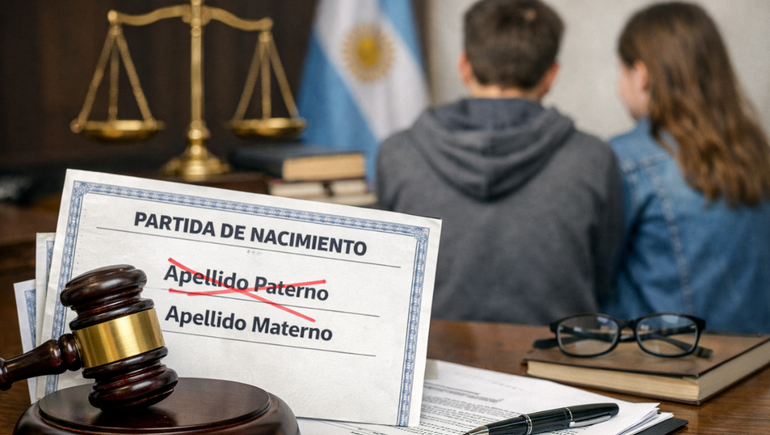La Justicia de Bariloche autorizó a suprimir el apellido paterno de dos adolescentes ante un pedido.