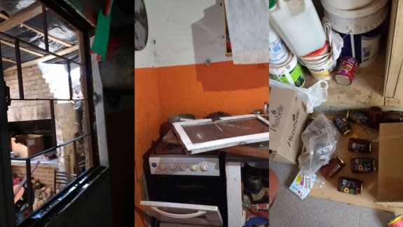 Los delincuentes, además de robar todo lo que había, provocaron destrozos en el interior del lugar.