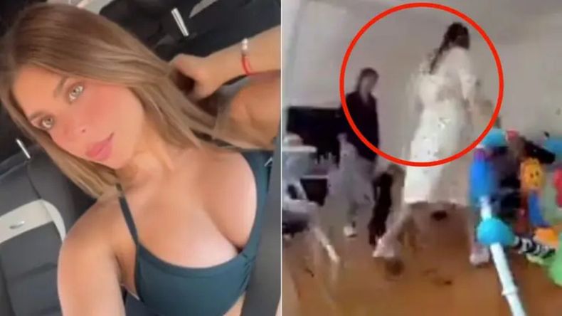 El momento del brutal crimen quedó registrado por las cámaras de seguridad de la vivienda.