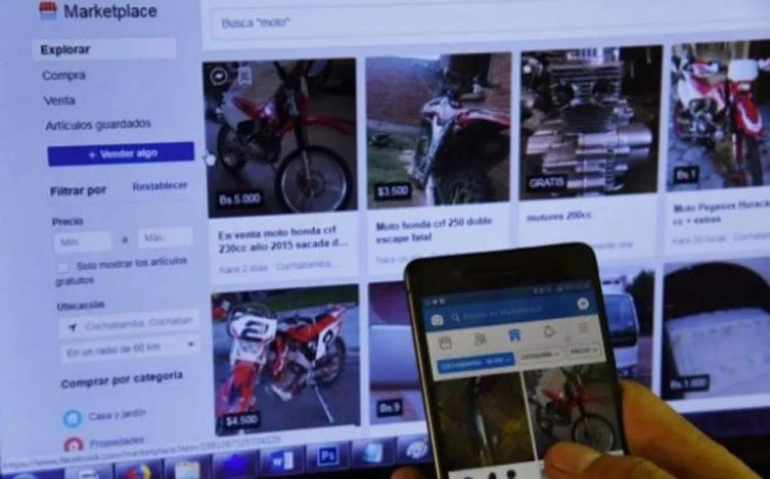 La vecina buscó su bici en Facebook y encontró que la vendían. Hizo una cita con el vendedor y lo atrapó la policía. Zafó porque la mujer no quiso seguir la causa. 
