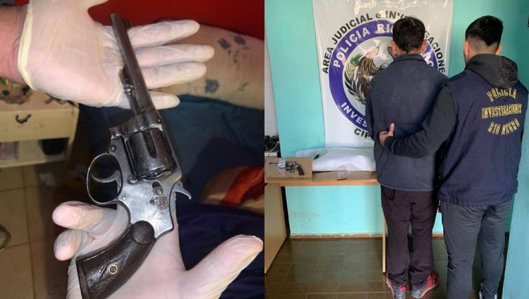 El ladrón, de 37 años, fue detenido. Se secuestró un revólver en el allanamiento.