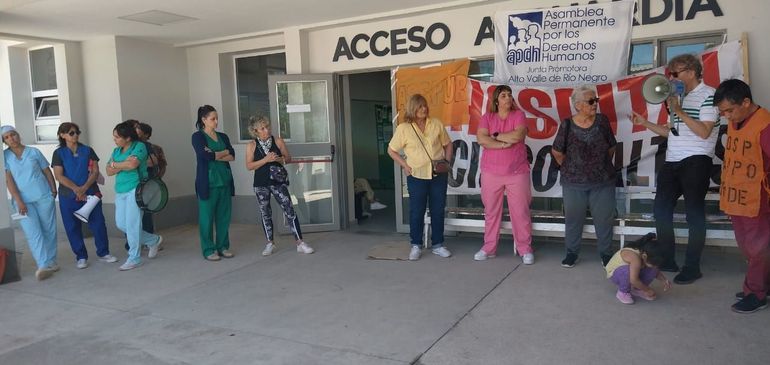 Amplio acatamiento al paro de los hospitalarios