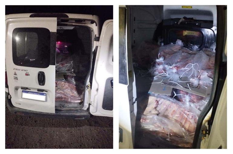 Río Negro: El Senasa detectó 670 kg de carne bovina clandestina