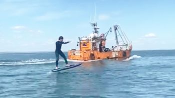 la ultima imagen del pesquero hundido en san antonio oeste