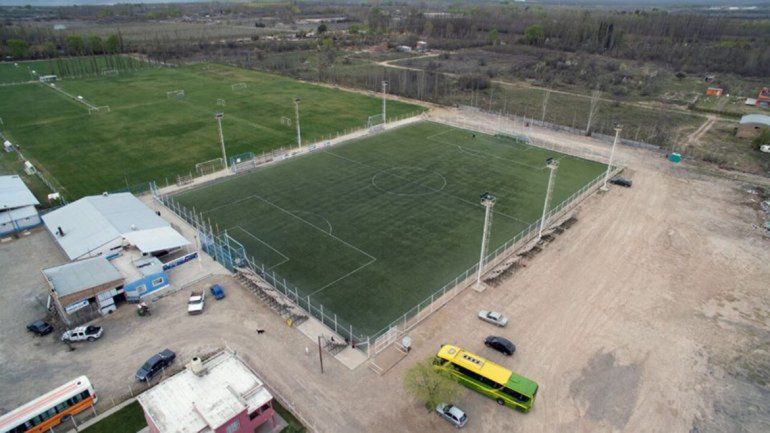 El predio de canchas de fútbol de La Amistad.