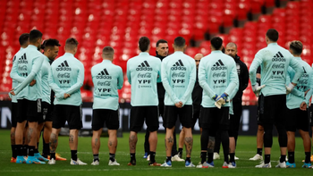 Scaloni entrenamiento Seleccion argentina