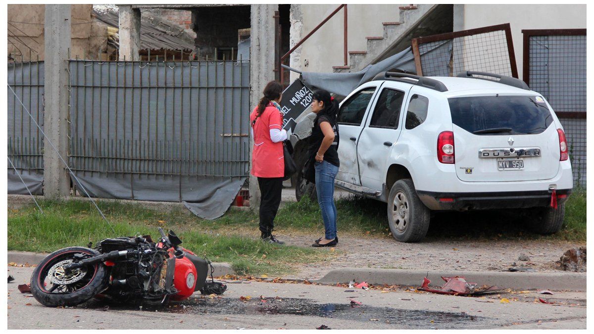 Un Impresionante Choque Deja Un Motociclista Grave