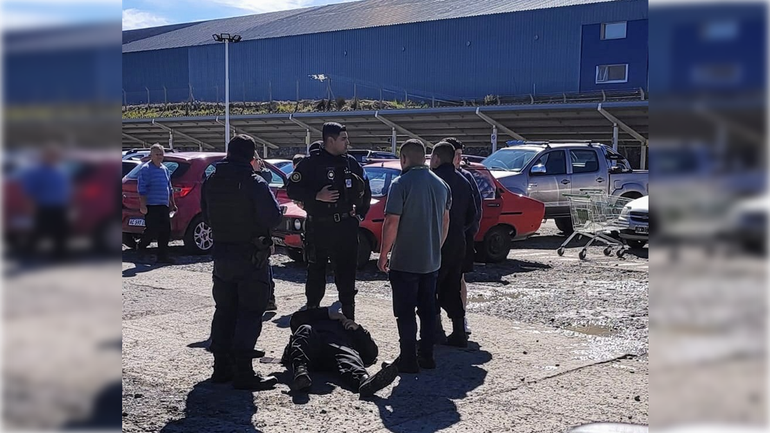 El efectivo sufrió heridas en las extremidades inferiores y en las muñecas. Foto: Gentileza.