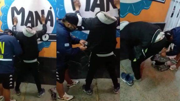Sorprendieron a un indocumentado con droga en la calle