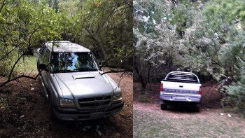 encontraron en el rio una camioneta robada en las 1200