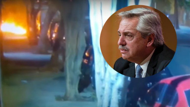 Alberto Fernández repudió el ataque al edificio del Grupo Clarín