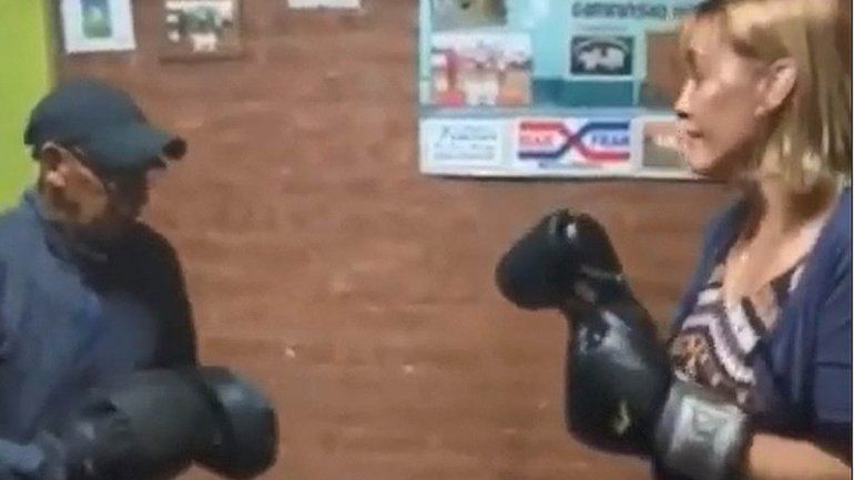 La candidata de Cambiemos se calzó los guantes de boxeo