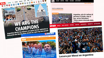 fiesta, locura y delirio: los portales del mundo hablaron de los festejos en argentina fiesta, locura y delirio: los portales del mundo hablaron de los festejos en argentina