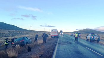 Un accidente fatal se produjo en la Ruta 40, cerca de Las Lajas