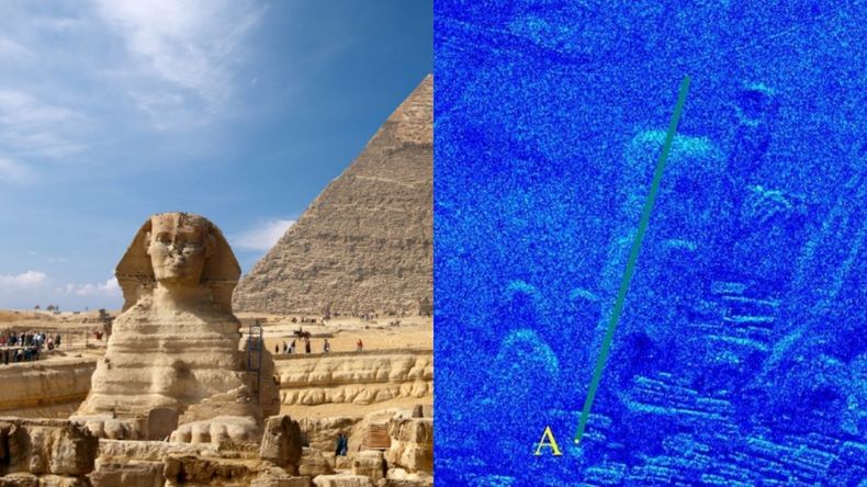 La posible segunda Esfinge estaría enterrada bajo la arena en la meseta de Guiza, en Egipto