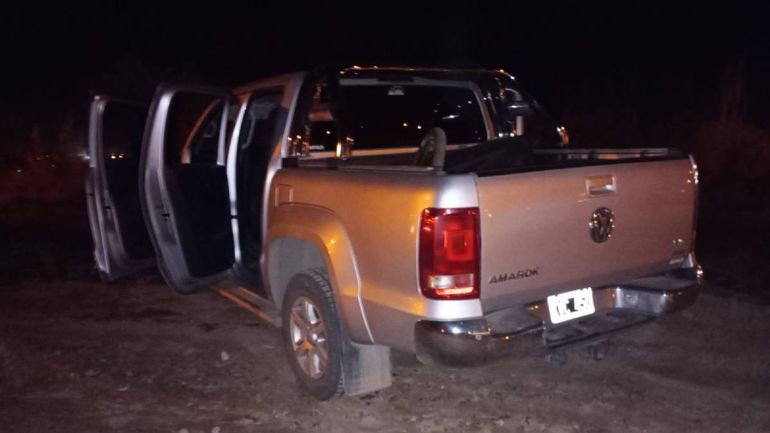 La camioneta robada al joyero en un hecho de película.