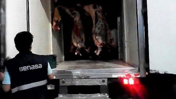 Decomisaron 2000 kilos de carne de vaca y 400 de pollo
