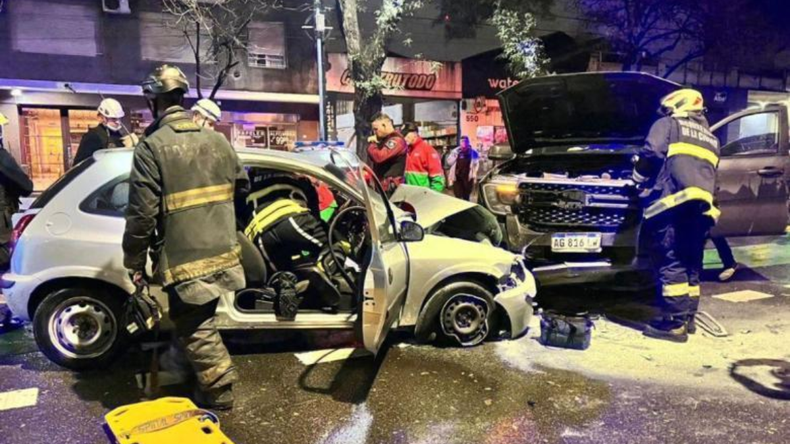 El insólito accidente quedó registrado en video.