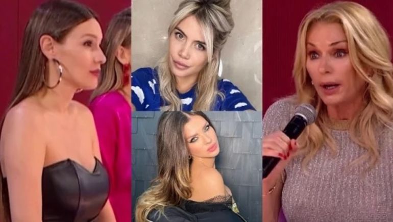 Wanda amenazó con mostrar audios de la China hablando mal de Pampita