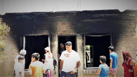 Una conocida familia de Ferri se quedó en la calle por un incendio