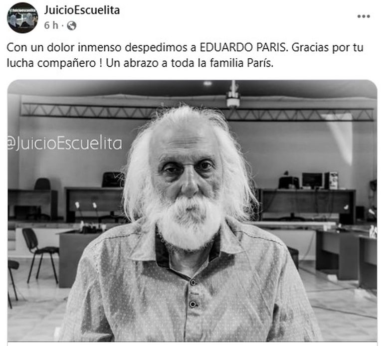 Eduardo declaró en el Juicio La Escuelita VII. 