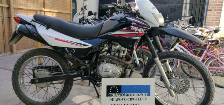La moto fue secuestrada en inmediaciones del Policlínico.&nbsp;