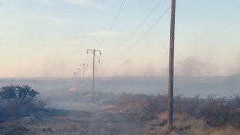 incendio descontrolado en el ingreso a las grutas