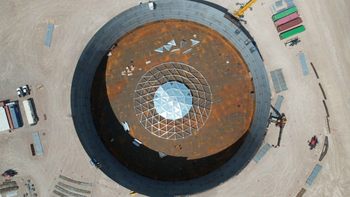 la construcción de los tanques en Punta Colorada, un nodo clave del VMOS. (Foto: Gobierno de Río Negro) | LMCipolletti.com la construcción de los tanques en Punta Colorada, un nodo clave del VMOS. (Foto: Gobierno de Río Negro)