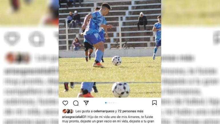 La emotiva despedida de la mamá del joven que manejaba la camioneta
