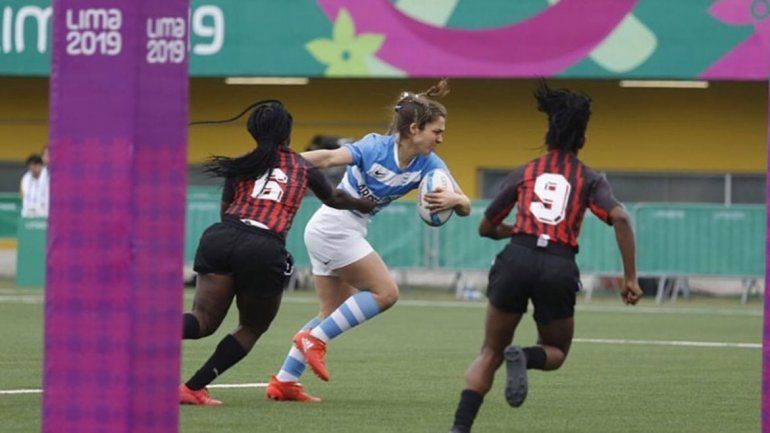 Genghini marcó un try en el triunfo de Argentina en Lima