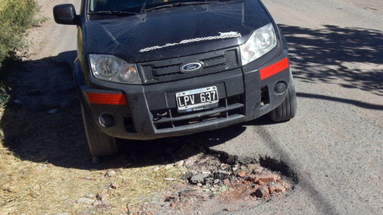 La calle es casi intransitable