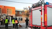 El incidente se registró este jueves en el colegio secundario 116. Foto: Gentileza Bomberos.