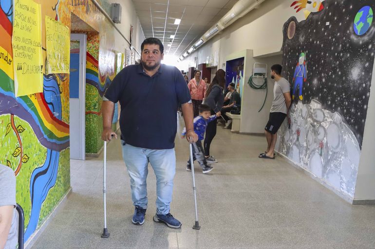 Marcos Uribe y las secuelas de un accidente que casi le cuesta la vida. Foto Anahí Cárdena.