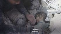 siria: rescatan a una beba que estuvo horas atrapada bajo los escombros