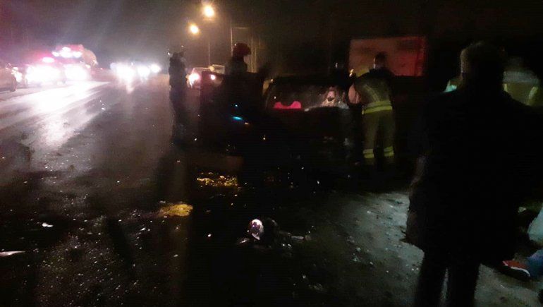 Ruta 151: terrible choque entre dos autos dejó una persona herida de gravedad