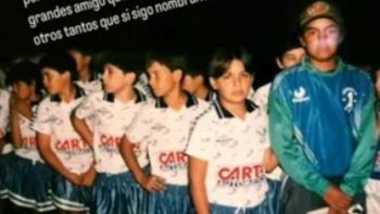 Chiquito Romero en la CAI de Comodoro Rivadavia, cuando era chiquito.