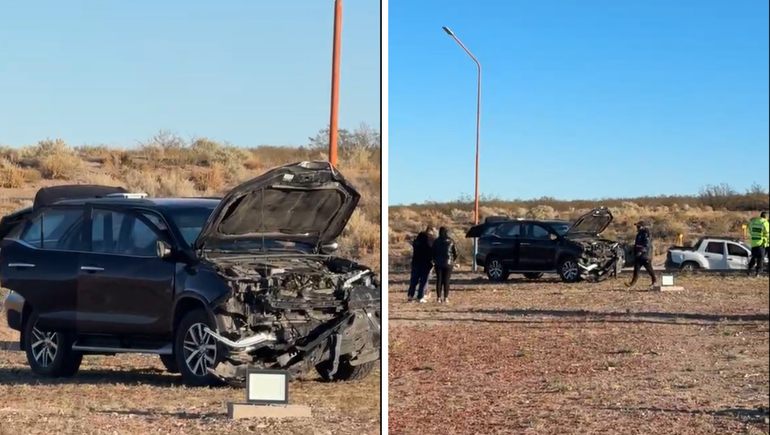 En la Toyota SW4 viajaban cuatro ocupantes, dos fueron hospitalizados. (Foto: captura video Mibri)