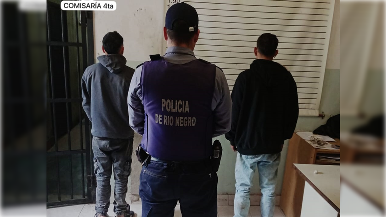 La Policía actuó a tiempo para detener a ladrones en distintos hechos. Foto: Policía de Río Negro.