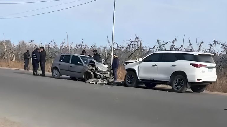 Murió un hombre en un choque fatal a metros de la ruta 22
