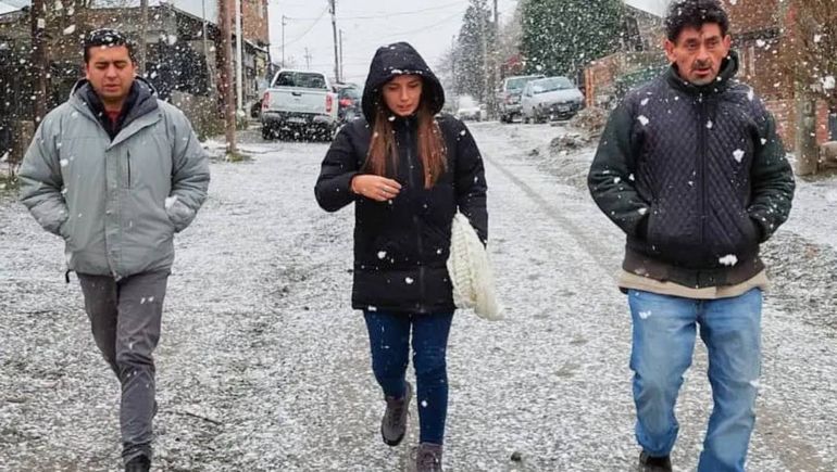 Una fuerte nevada provocó complicaciones en Bariloche