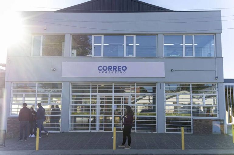 La sede del Correo Argentino en Bariloche.
