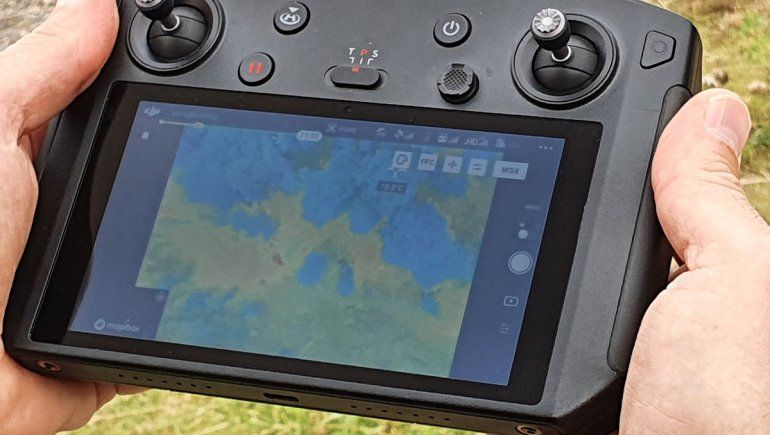 Organizan importante operativo para rescatar a un perro atrapado en un islote